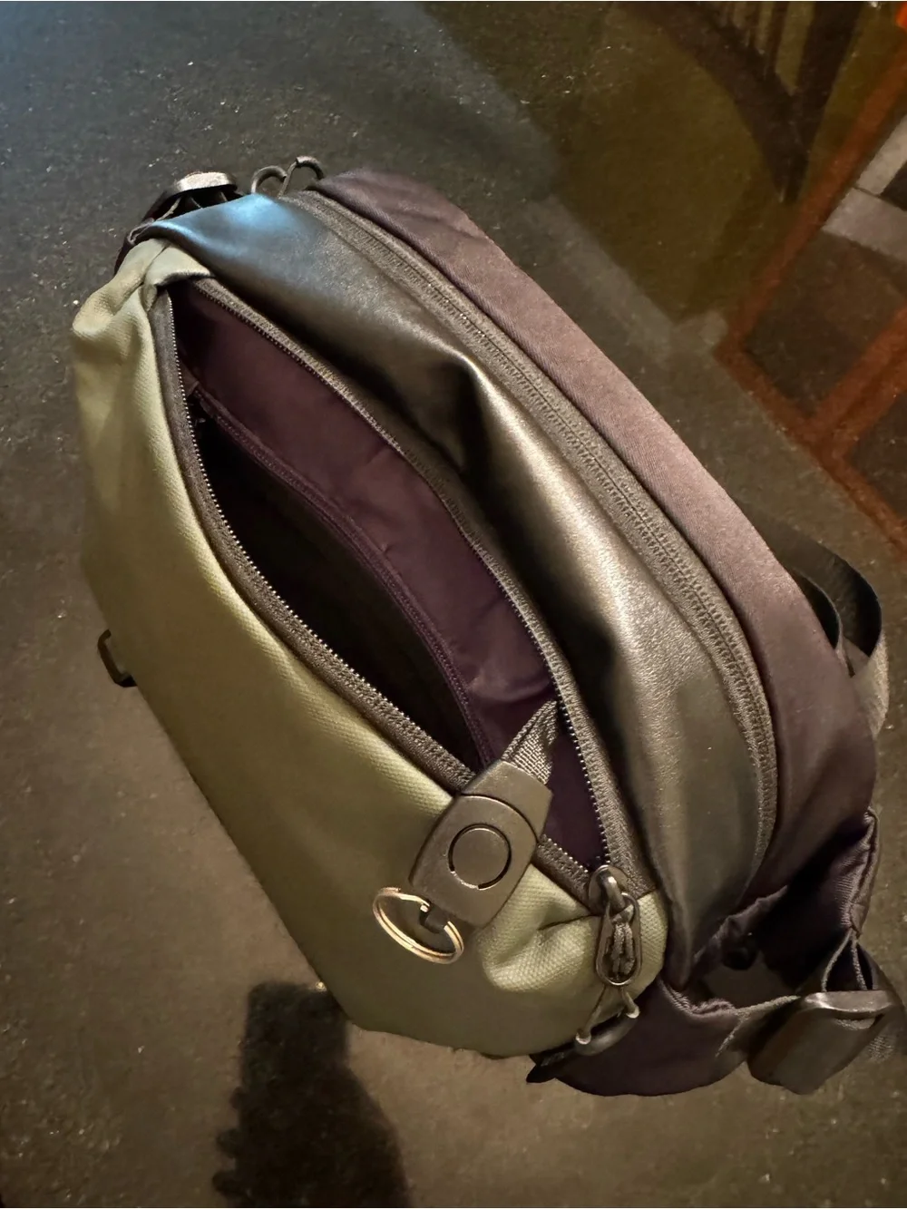 Olive Green Camera bag/ Messenger Sling Bag for Men